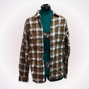 Uniqlo Multicolor Plaid Button-Up Shirt | Sz XXS